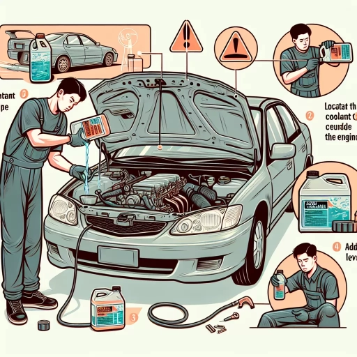 how to put coolant in car