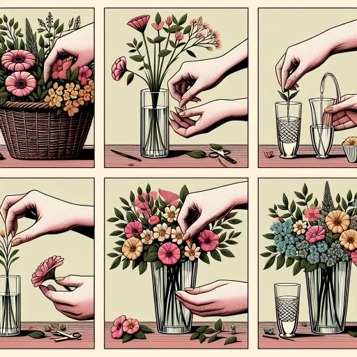 how to put flowers in a vase