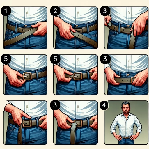 how to put on a belt