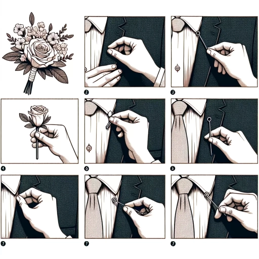 how to put on a boutonniere