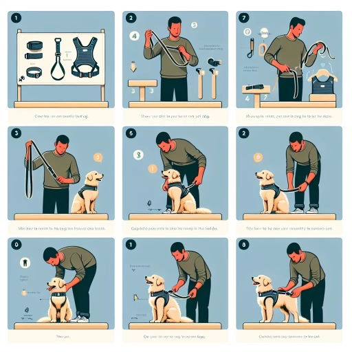 how to put on a dog harness