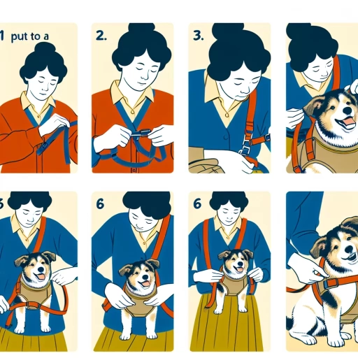 how to put on dog harness