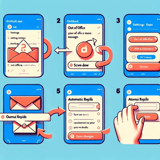 how to put out of office on outlook app