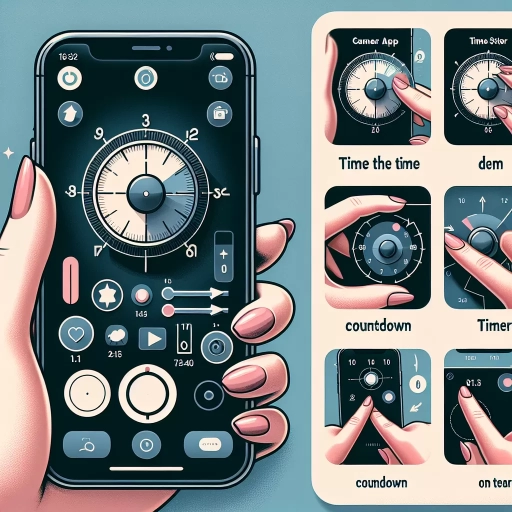 how to put timer on iphone camera