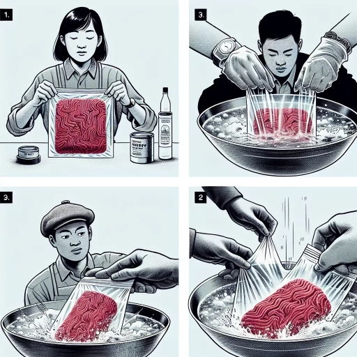 how to quickly defrost ground beef