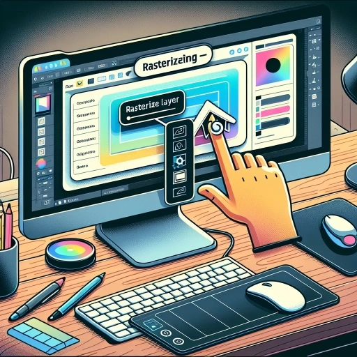 how to rasterize a layer in photoshop