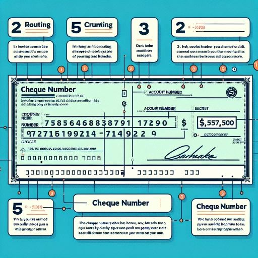 how to read a cheque numbers