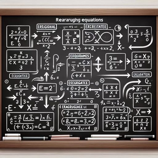 how to rearrange equations