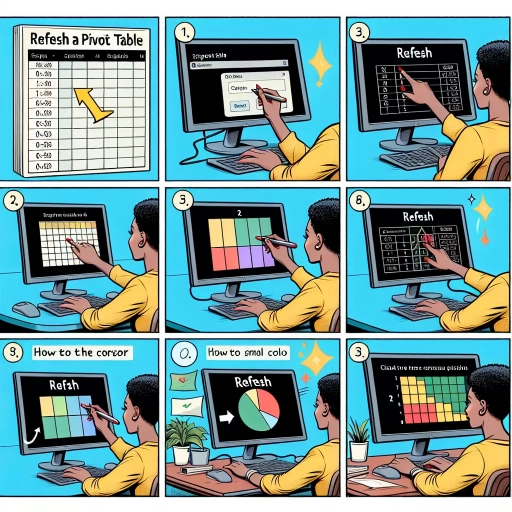 how to refresh a pivot table