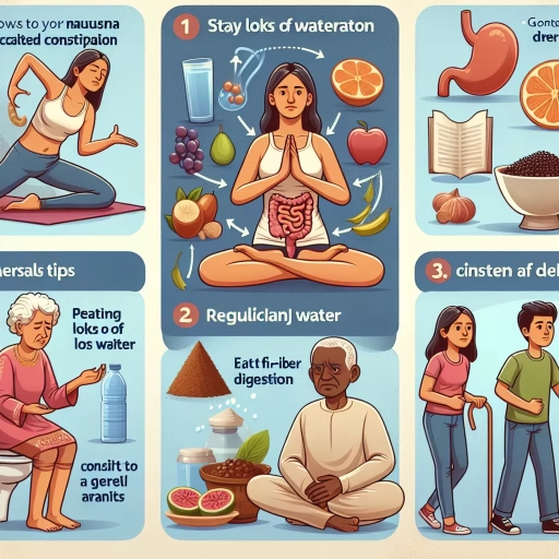 how to relieve nausea from constipation