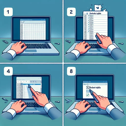 how to remove a table in excel