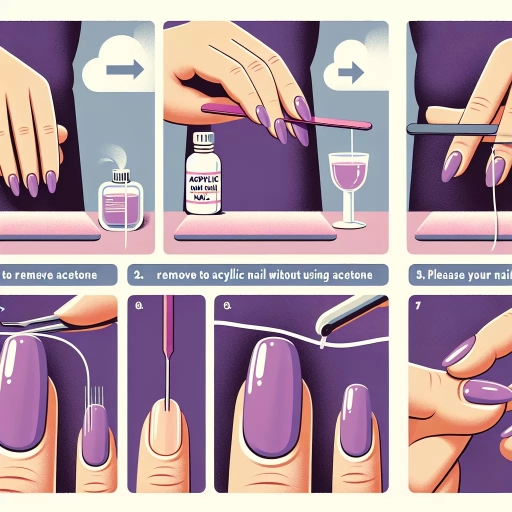 how to remove acrylic nails without acetone
