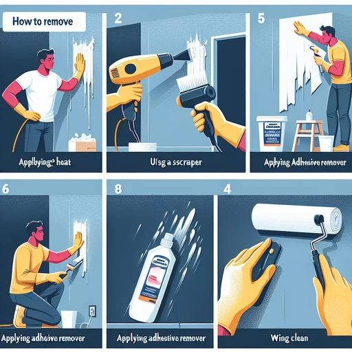 how to remove adhesive from wall