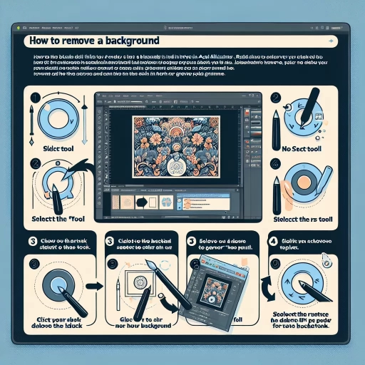 how to remove background in illustrator