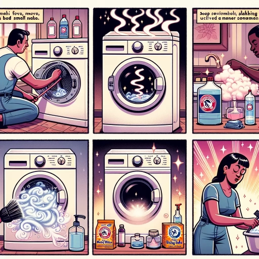 how to remove bad smell from washing machine