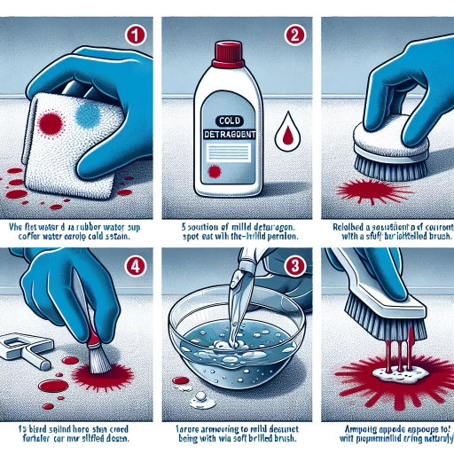 how to remove blood from carpet