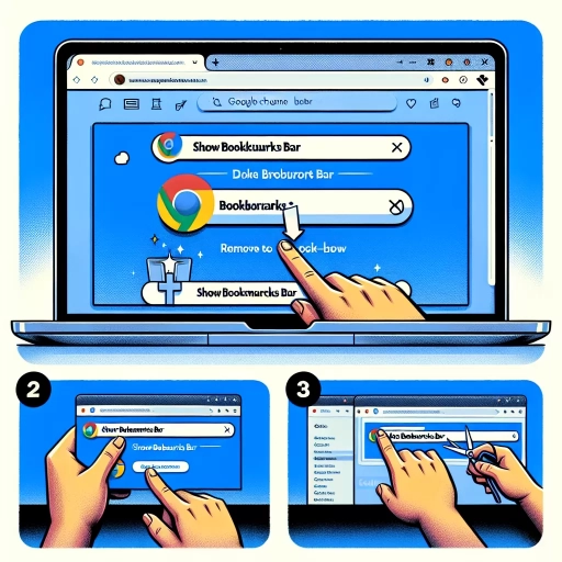 how to remove bookmarks bar on chrome