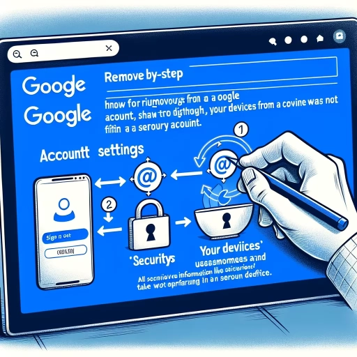 how to remove device from google account
