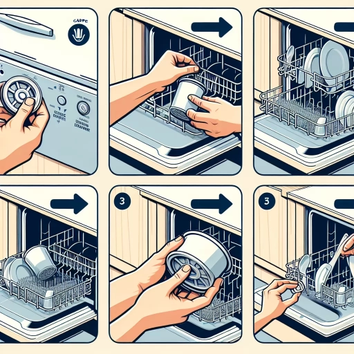 how to remove dishwasher filter