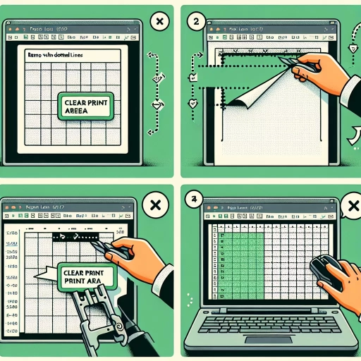 how to remove dotted lines in excel