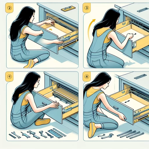 how to remove drawers with metal glides and no levers
