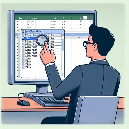 how to remove filter in excel