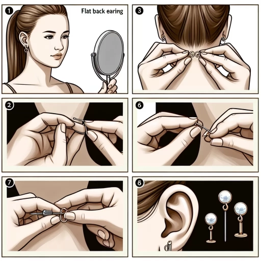 how to remove flat back earrings