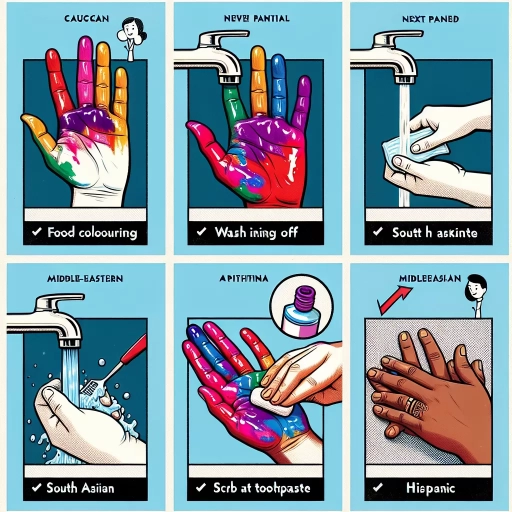 how to remove food colouring from skin