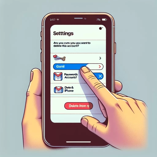 how to remove gmail account from iphone