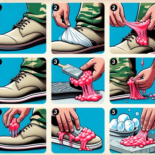 how to remove gum from shoes