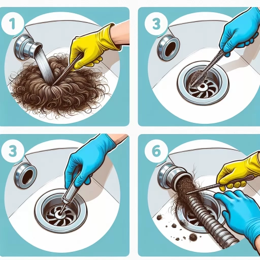 how to remove hair from bathtub drain