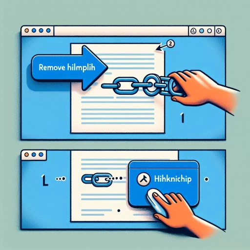 how to remove hyperlink in word