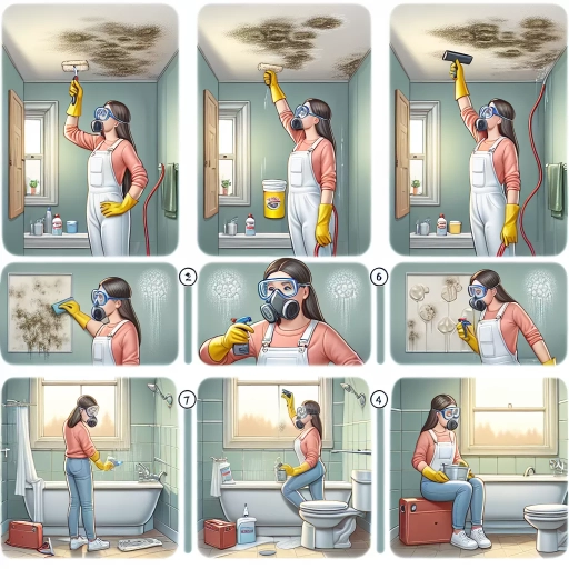 how to remove mold from bathroom ceiling
