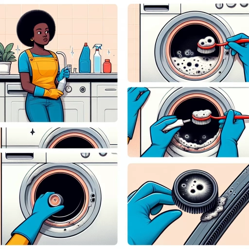 how to remove mold from rubber seal on washing machine