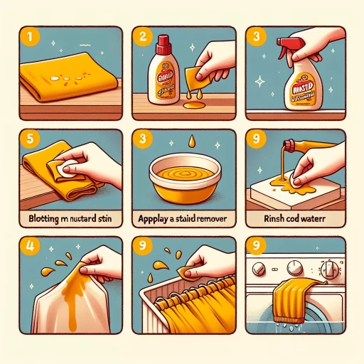 how to remove mustard stain