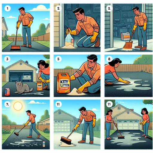 how to remove oil stains from asphalt driveway