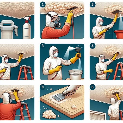 how to remove painted popcorn ceiling