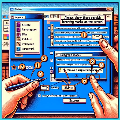 how to remove paragraph marks in word