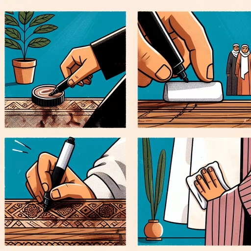 how to remove permanent marker from wood