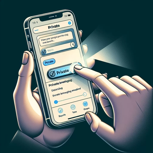how to remove private browsing on iphone