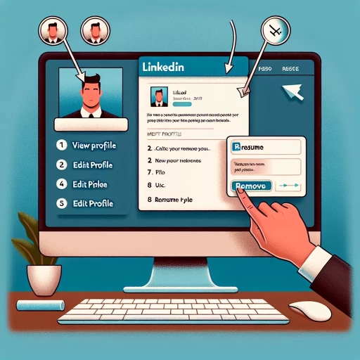 how to remove resume from linkedin