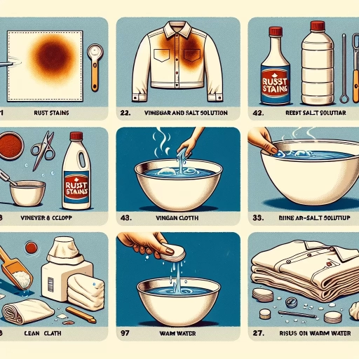 how to remove rust stains from clothing