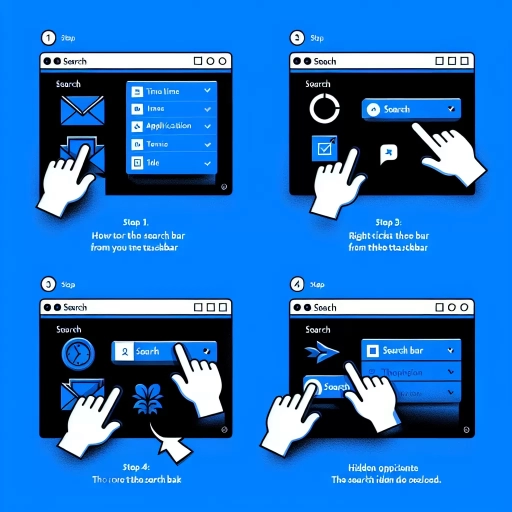 how to remove search bar from taskbar