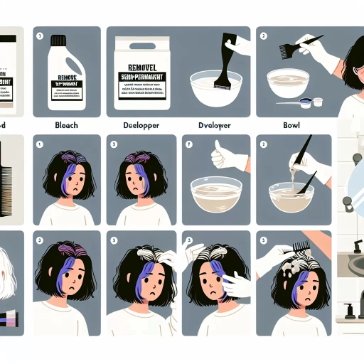 how to remove semi permanent hair color