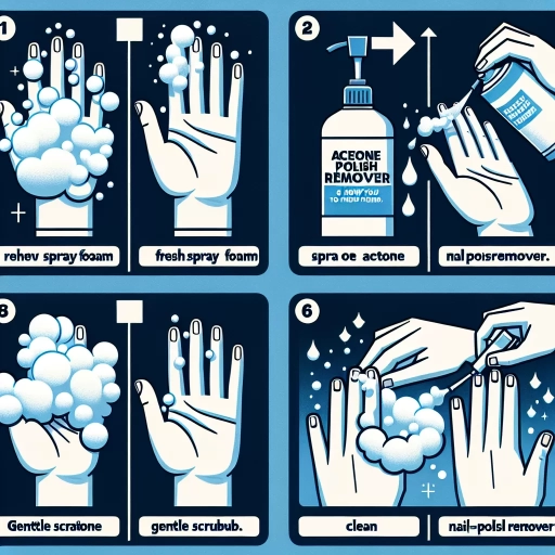 how to remove spray foam from hands