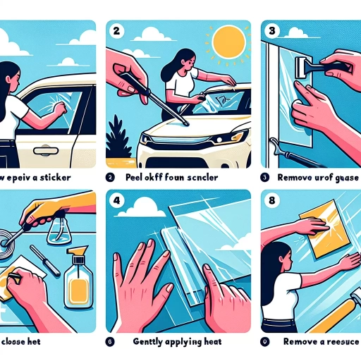 how to remove sticker from glass