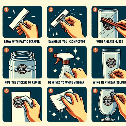 how to remove stickers from glass
