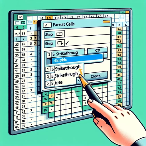 how to remove strikethrough in excel