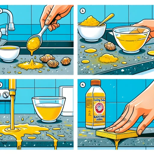 how to remove turmeric stains from counter