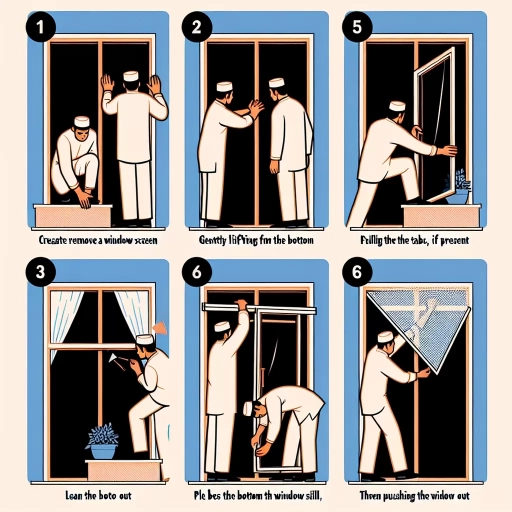 how to remove window screen